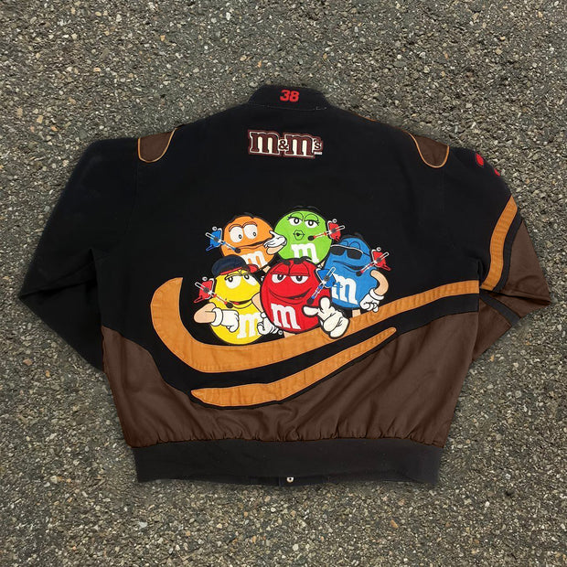 Retro coffee color hip-hop fashion jacket