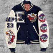 Casual violent dunk eagle baseball jacket