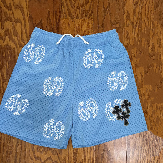 Cashew Flower Fashion Street Cross Print Sports Shorts