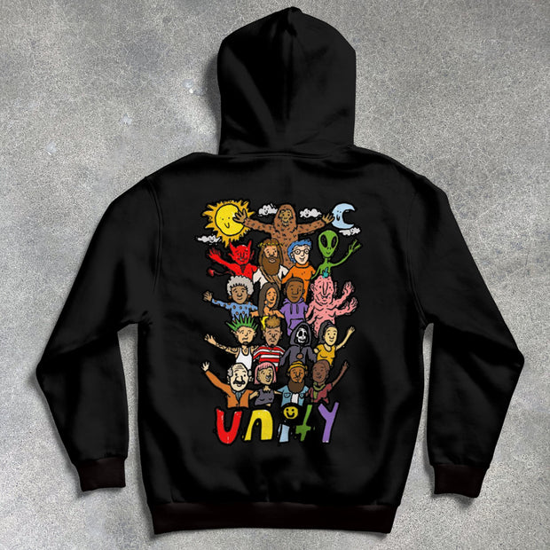 Tide brand retro hip-hop personality street hoodie