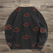 Trendy fashion print casual fleece jackets