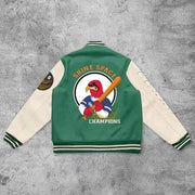 Casual eagle rugby baseball jacket