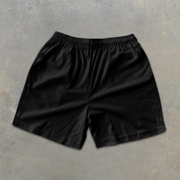 Sakura and Crane Graphic Print Elastic Shorts