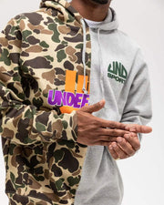 Camouflage deconstructed casual street hoodie