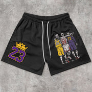 Comfortable Street Sports Pattern Retro Shorts