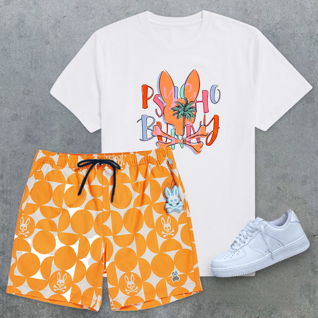 Fashion preppy T-shirt print set