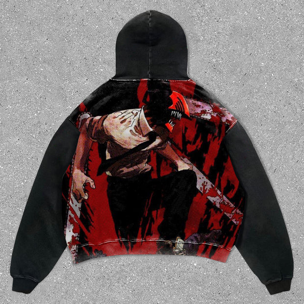 Fashion Personalized Print Anime Long Sleeve Hoodie