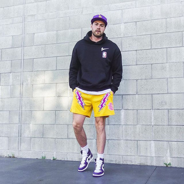 Casual fitness shorts male muscle sports five-point pants mesh shorts