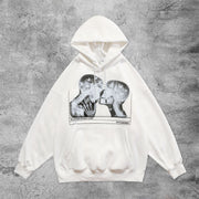 Retro Affectionate Kiss Hoodie