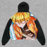 Trendy Personalized Anime Print Street Style Hoodie