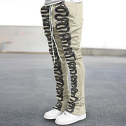 Vintage Snake Print Trendy Street Trousers