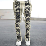 Vintage Snake Print Trendy Street Trousers