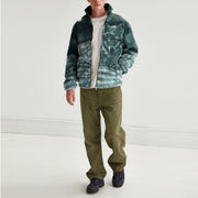 Fashion animal print plush warm jacket