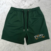 Retro Fashion Butterfly Tide Brand Mesh Shorts