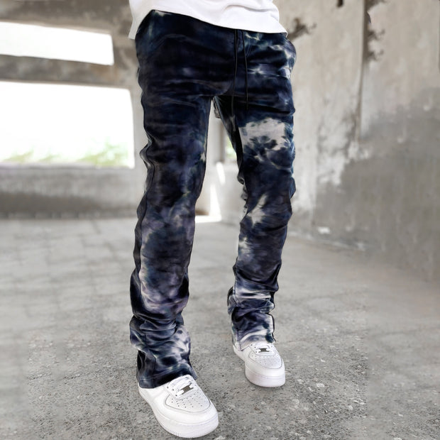 Tie Dye Fashion Vintage Print Casual Trousers
