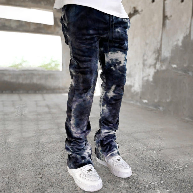 Tie Dye Fashion Vintage Print Casual Trousers