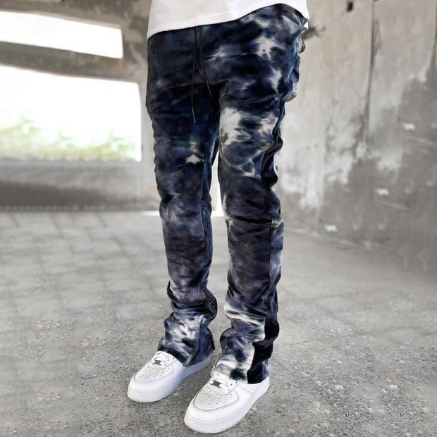 Tie Dye Fashion Vintage Print Casual Trousers