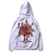 National tide men's hooded Harajuku style student plus size print plus velvet padded sweatshirt