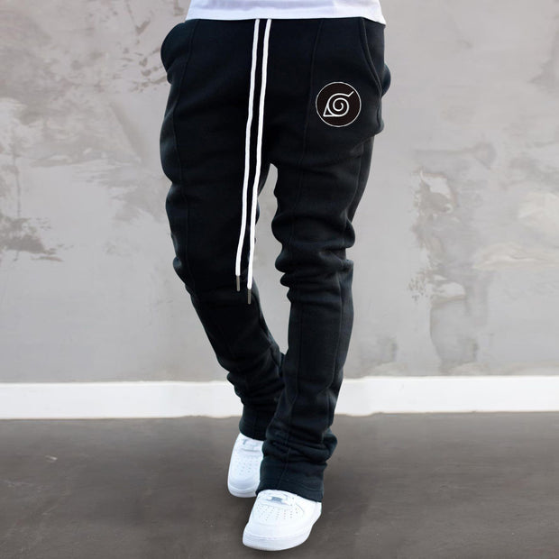Fashion brand printed casual street trousers
