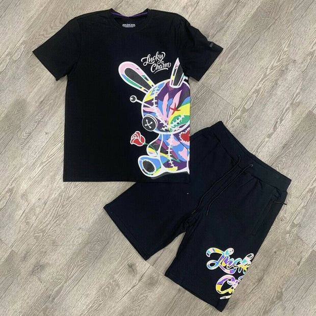 Street Fashion Rabbit Pattern Two-Piece Set