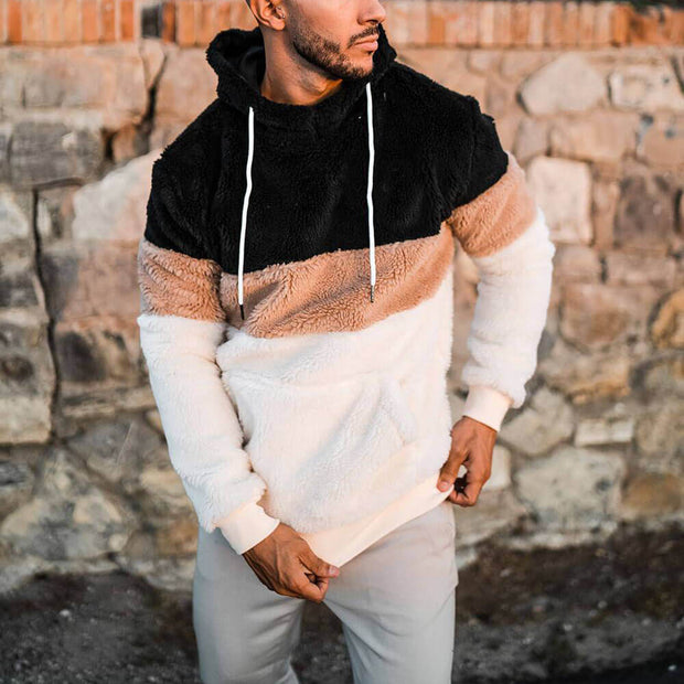 Men's casual stitching sweater