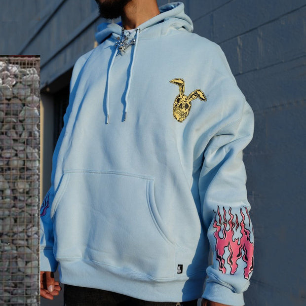 Skull bunny casual hoodie