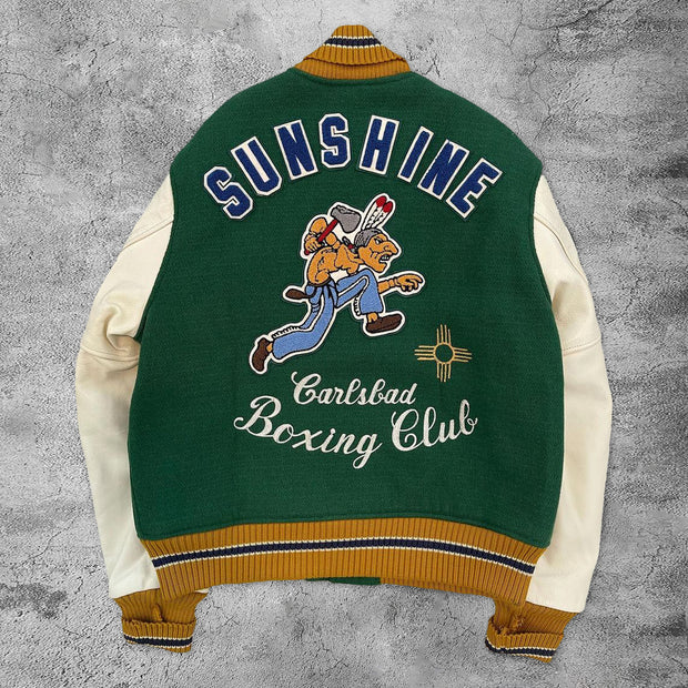 Casual boxing gloves rugby baseball jacket