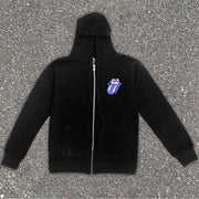 Casual retro punk hip hop street hoodie