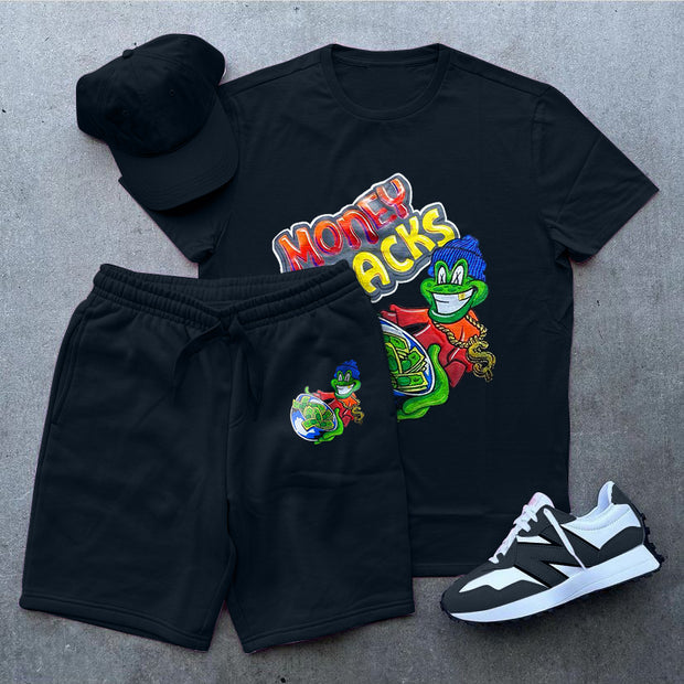 Casual Sportswear T-Shirt Shorts Set