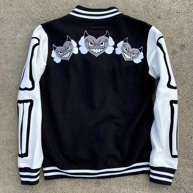 Fashion personality college style baseball uniform jacket men