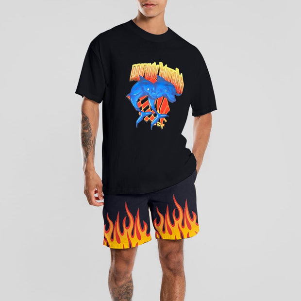 Men's casual short-sleeved suit