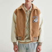 Trendy retro print street baseball uniform jacket jacket