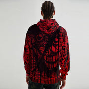 Personalized street style skull print long-sleeved men's