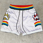 Tide brand retro print fashion street hip-hop shorts