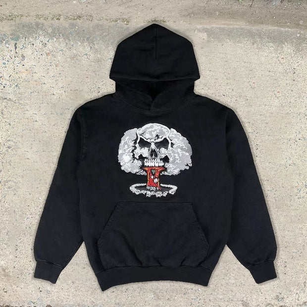 Explosion skull casual street home sports hoodie