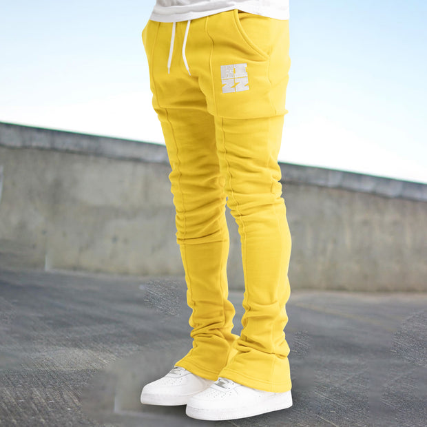 Retro Fashion Tide Brand Print Street Trousers