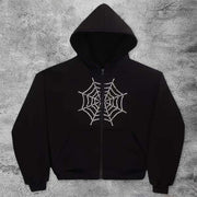 Cobweb casual street sports hoodie