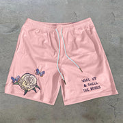 Retro Fashion Casual Street Mesh Shorts