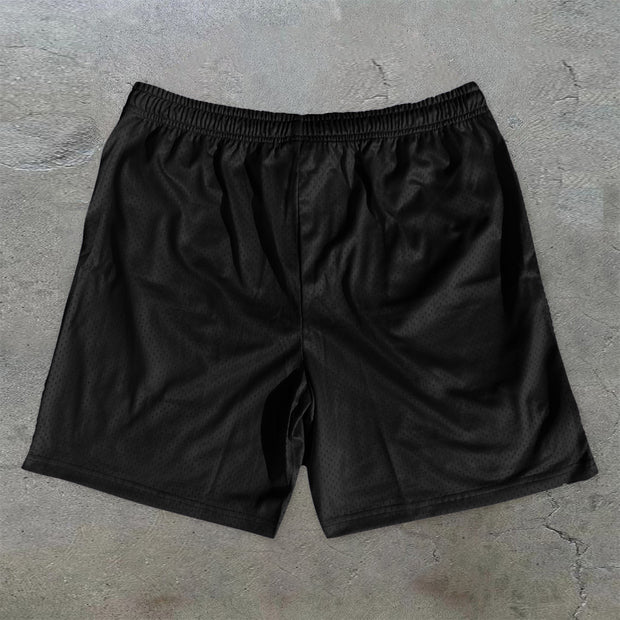 Retro Fashion Casual Street Mesh Shorts
