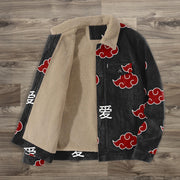 Retro fashion trendy brand printed street jacket