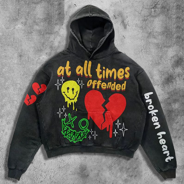 Broken Heart Graphic Hoodie