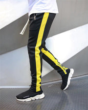 Casual sports pants, running pants, double pocket zipper jogging pants