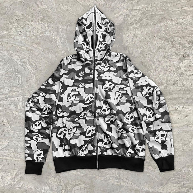 Ghost city casual street hoodie