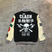 Skull guard collage limited edition baseball jacket