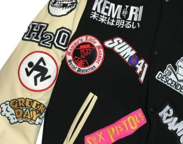 Skull guard collage limited edition baseball jacket