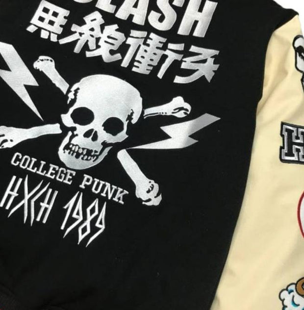 Skull guard collage limited edition baseball jacket