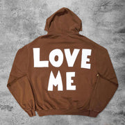 Love you casual street sports hoodie