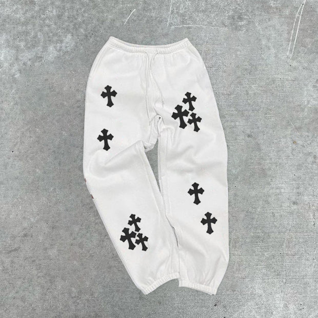 Fashionable Street Style Printed Long Sleeve Pants Set