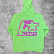 Casual loser combo head hoodie