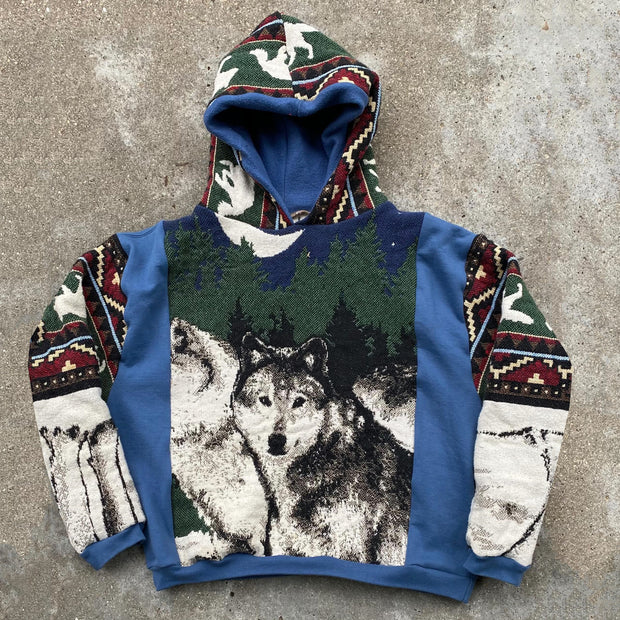 Fashion Dog Print Long Sleeve Hoodie